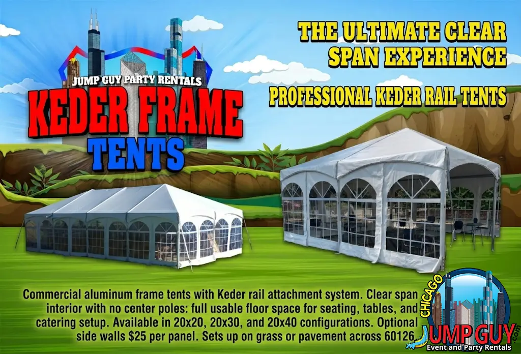 Keder Frame Tent rental in Arlington Heights, IL (60004/60005) by Jump Guy Party Rentals